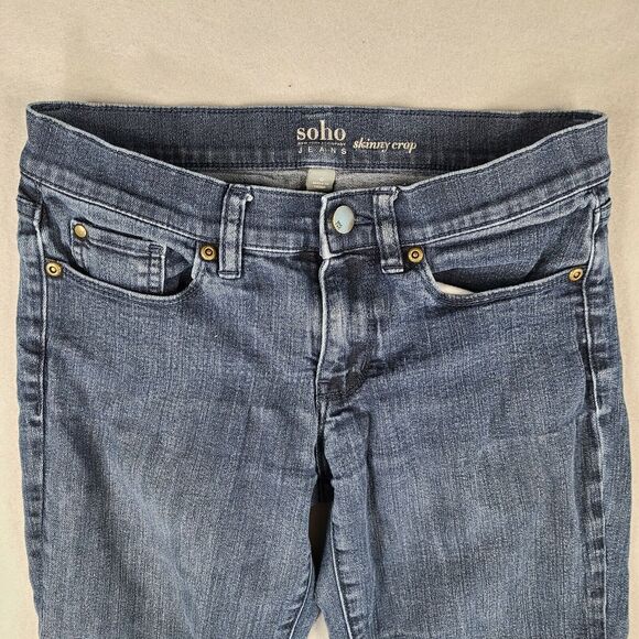 NY&C Soho Skinny Crop Jeans Women's Size 0 (28x20) Low Rise Denim - Picture 2 of 10